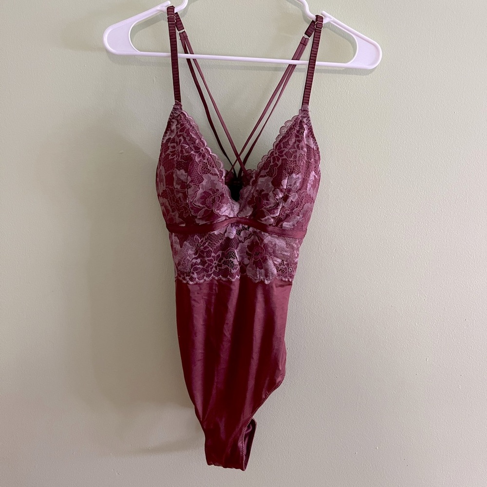 Lace top bodysuit